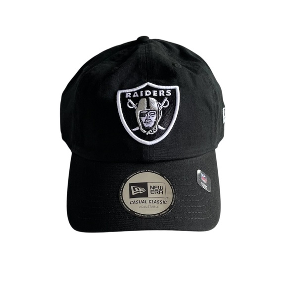 New Era Team Apparel NFL Las Vegas Raiders Black Casual Classic Adjustable Cap - Picture 1 of 13
